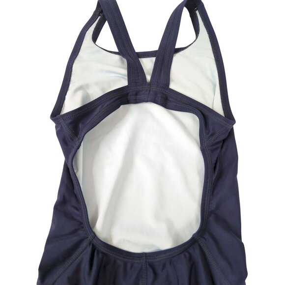 Nike Fast Back One Piece Swimsuit Womens 4 Blue‎ Swim Team Training Recreation - Picture 6 of 9